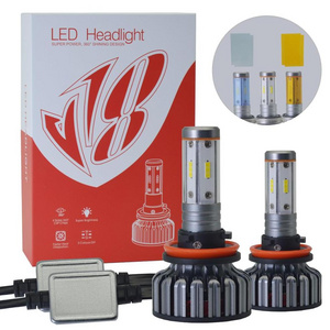 Guangzhou Weiyao led headlights V18 8000lm H7 h8 h9 h11 9005 car led headlight 3000k 6000k 8000k auto led head light