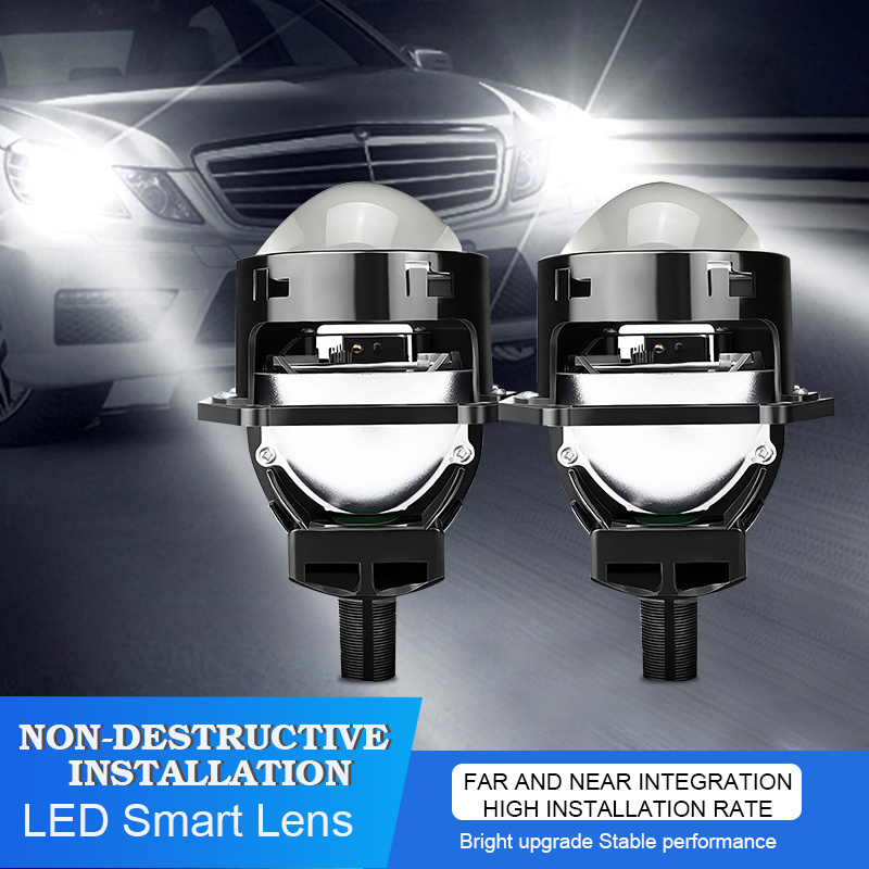 car led light headlight bulb laser led bi h11 led head light IP68 universal DC9-36V Low beam 53W High beam 65W