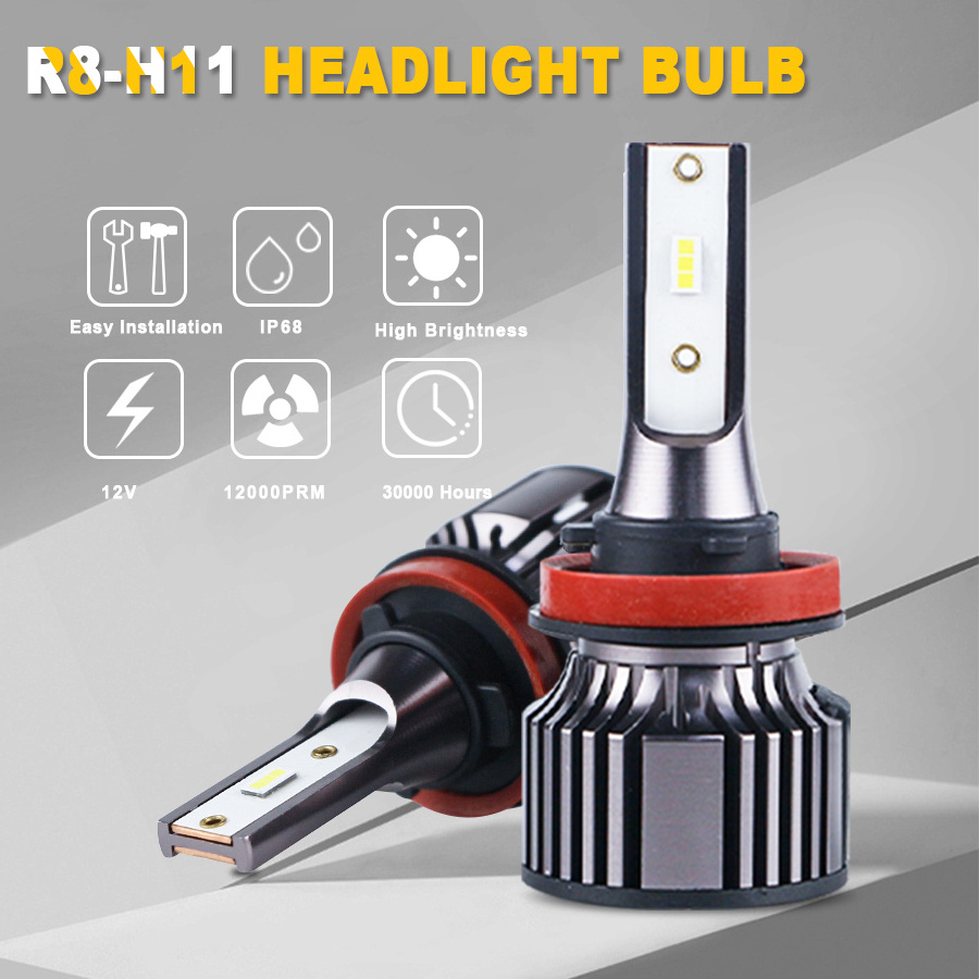 h11 led headlight 60W IP6812V Universal CSP 1860 H1/H3/H4/H7/H11/H13/9005/9006 led headlights