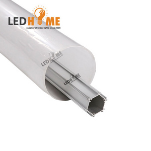 76mm Round Shape Pendant Light Tube Aluminum Profile 360degree Beam Angle Tube LED PROFILE