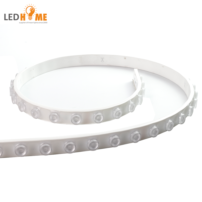 ip67 facade outdoor diffuser silicon surface white long strip 24V Bending flexible LED wall washer light