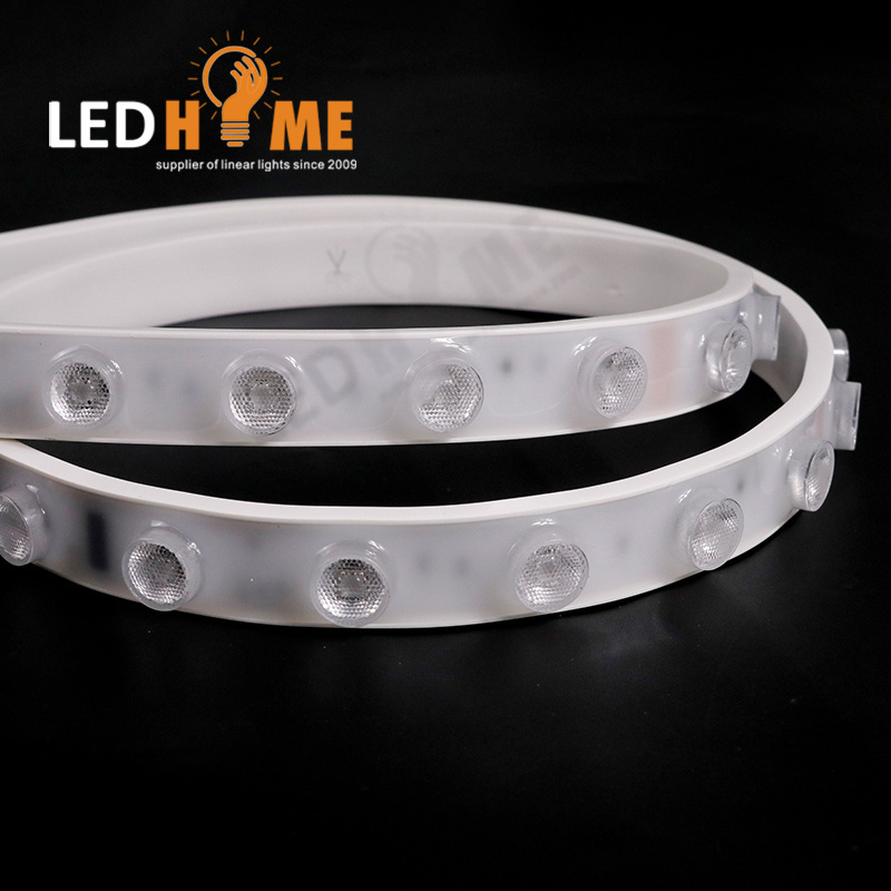 LEDHOME IP67 Flexible Wall Washer Strip With Lens Beam Angles 15 30 45 15*60 Degree White 2700k 3000k 4000k RGB Strip Light