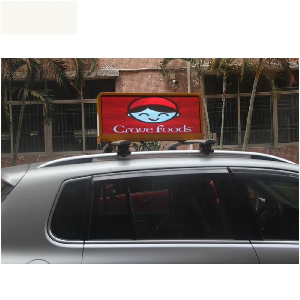 Full magnet car roof signs taxi top car sign full color advertising billboard