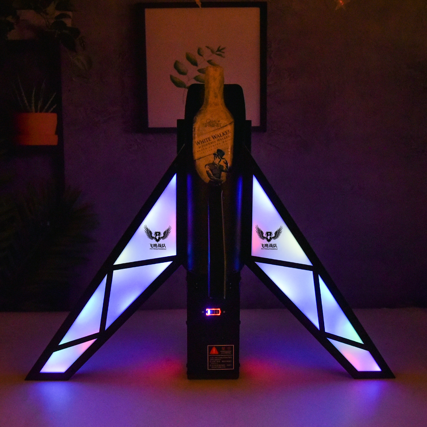 Customized Night Club Bar Lounge Logo T-Worthy Hennessy XO airplane take off LED Bottle Presenter Glorifier Display VIP Service