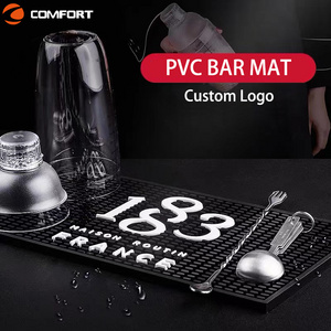 bar mat beer spill silicone branded pvc custom rubber promotion eco friendly bar mat with custom Tuborg logo OEM bar mat