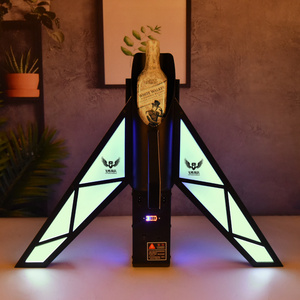 Customized Night Club Bar Lounge Logo T-Worthy Hennessy XO airplane take off LED Bottle Presenter Glorifier Display VIP Service