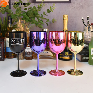 Factory Direct Sell European Vintage Crystal Luxury gold plated Champagne Flute Glasses goblet for Wedding Party