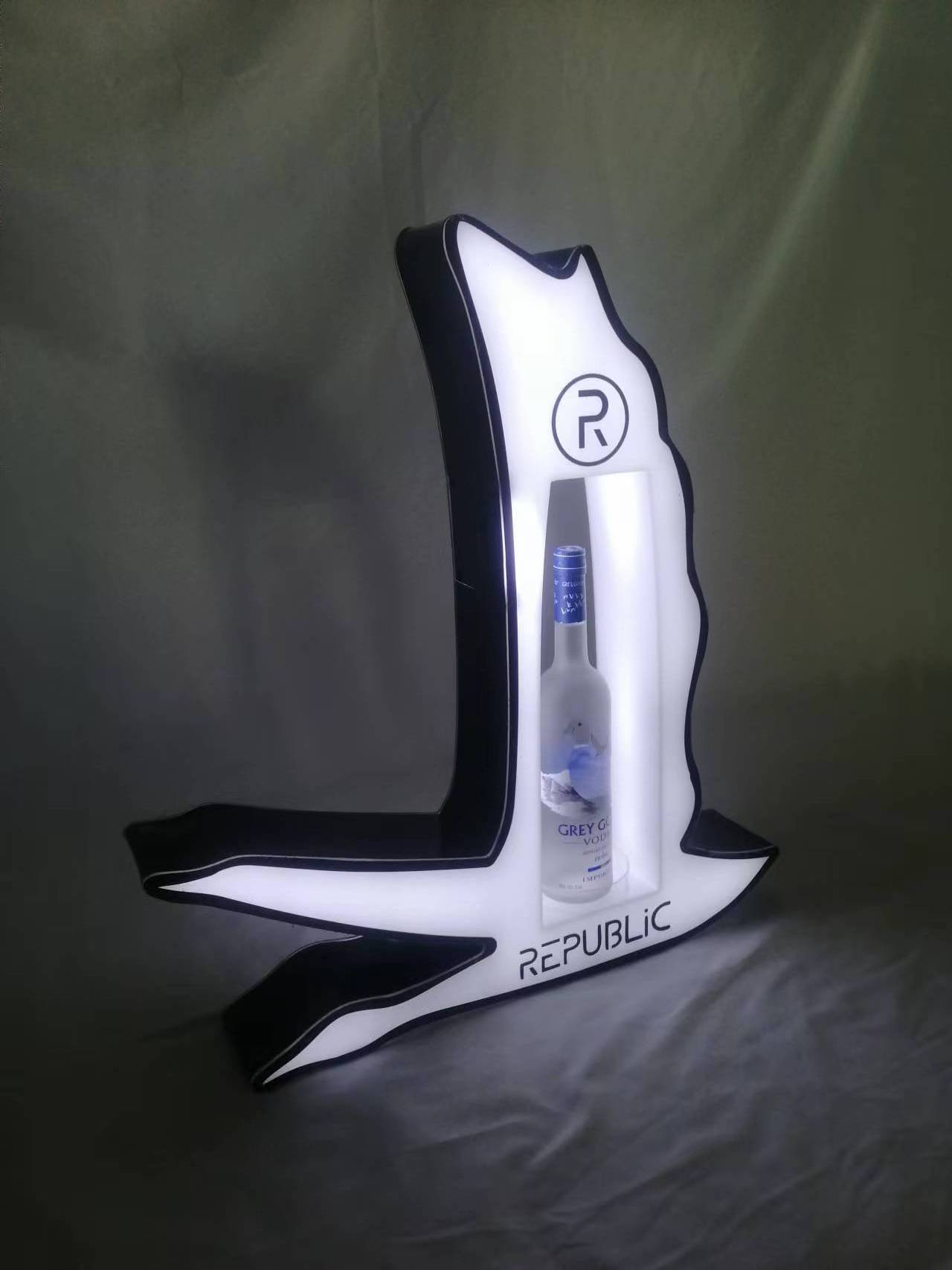 Nightclub  Acrylic Liquor Grey Goose Vodka  Bottle Display Presenter Vip Stand