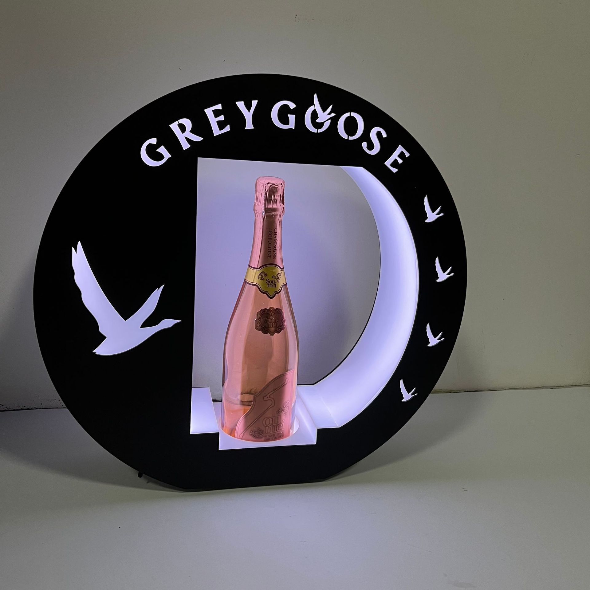 Nightclub  Acrylic Liquor Grey Goose Vodka  Bottle Display Presenter Vip Stand