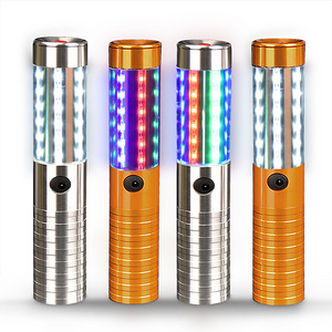 Wine drinks  lights on top of champagne bottle stick barware decoration LED bottle strobe topper stick LED metal bottle sparkler