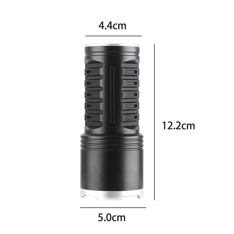 2024 LED flashlights with lens power bank lampe torche rechargeable ultra puissante White Laser Flashlight