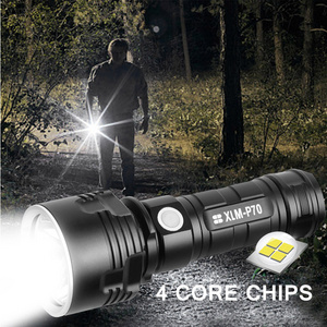 Hot Selling P70 torch flash light xhp70 waterproof flashlights USB High Lumens powerful LED rechargeable tactical flashlight