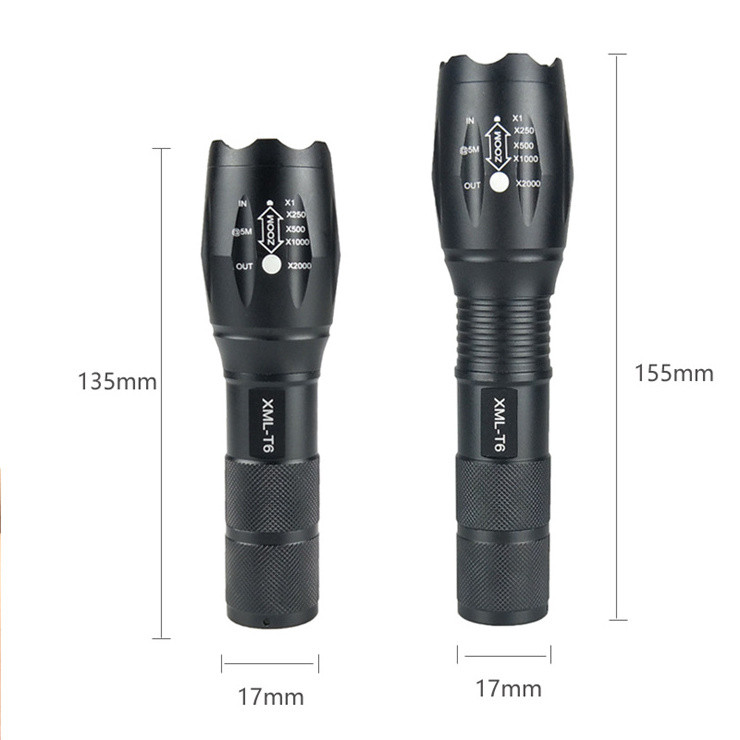 t LED high tactical flashlight High Lumens portable flashlight mini rechargeable aaa zoomable flashlight