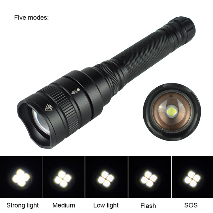 flashlight 100000 lumens tactical led flashlight rechargeable camping flashlight