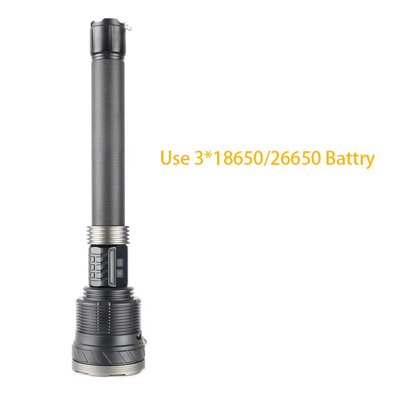 xhp360 linterna long distance rechargeable tactical flashlight led spotlight big torch light heavy duty flashlight