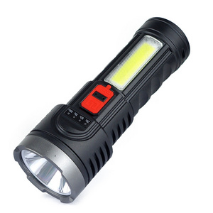 ABS plastic high power flashlight led torch light battery flashlight powerful led torch long range flashlight