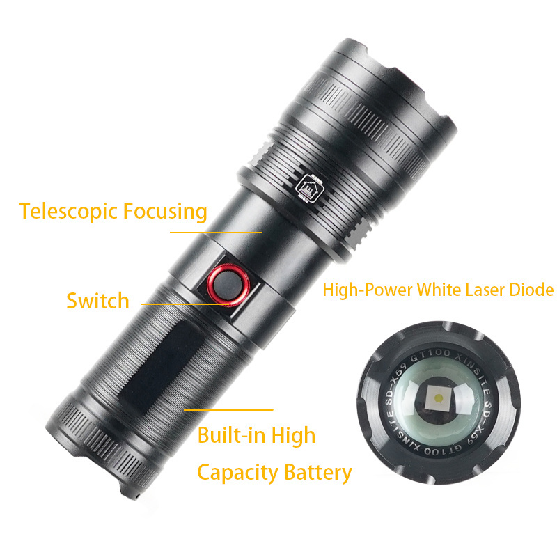 30W flashlights high lumens rechargeable super bright torch light flashlight powerful long beam led torch spotlight flashlight