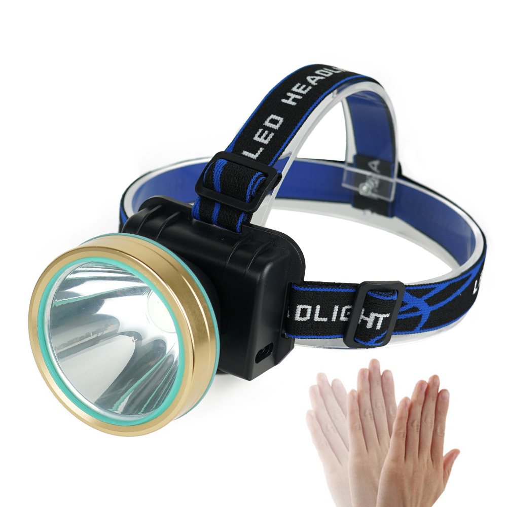 Head Light Head Flashlight LED Headlight Build-in Rechargeable Battery Head Lamp for fishing With power bank function