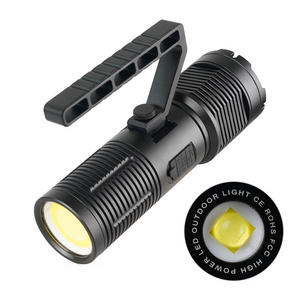 heavy duty waterproof flashlight long focus torch torchlight powerful  lep white laser flashlight