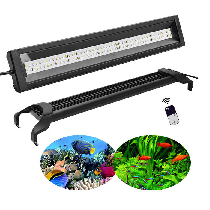 wrgb 350-1150mm dimmable marine saltwater coral reef bar full spectrum led fresh water aquarium light