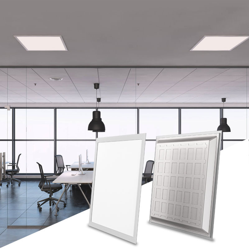 School Hospital Panellight Office Lamp 60x60 600*600 Ceiling Commercial Square Flat Led Panel Light