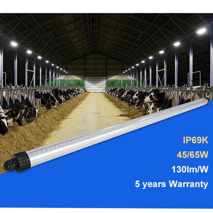 IP69K Waterproof 65W/45W pig house Chicken Tube Light farm house LED poultry light