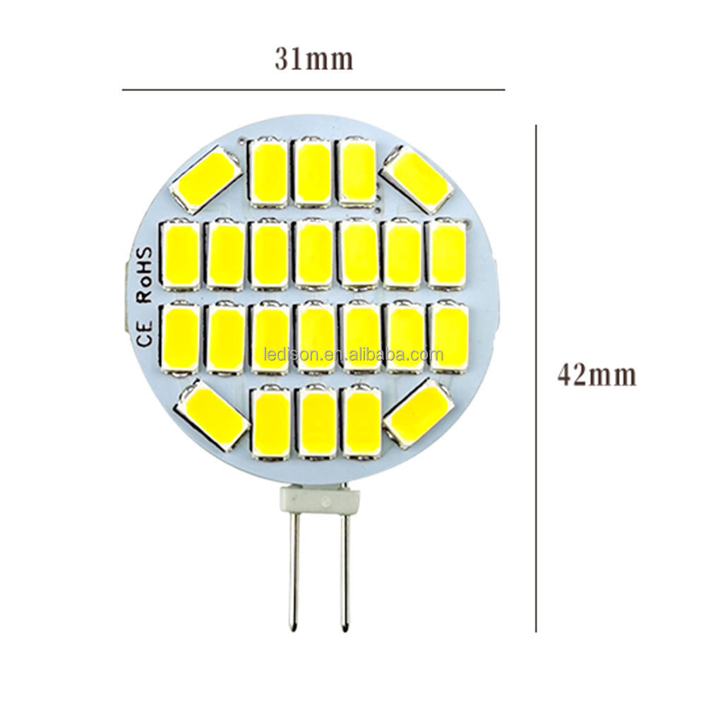 AC DC 12V 24V LED Disc Light Round G4 Bulb 3W Puck Light RV Trailers Camper Automotive Marine Landscape Cabinet Dome Light