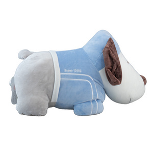 Leyan 18 inches Wholesale Soft kawaii cute plushie peluche animal Blue Dog stuffed Animal plush toy