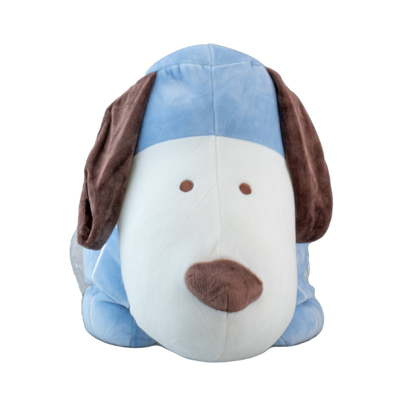 Leyan 18 inches Wholesale Soft kawaii cute plushie peluche animal Blue Dog stuffed Animal plush toy