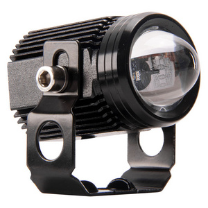 Motorcycle Led Dual colors Spotlight Headlamp Super bright work light Hi/low beam white Amber fog driving light Waterproof 12V