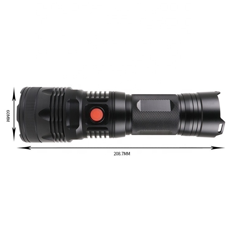 Super Bright Powerful Flashlight LED Aluminum 1KM 500LM Laser Torch Light Long Range for Hunting