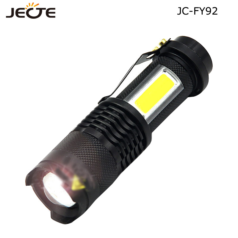 Aluminum Alloy High Quality Led torch Flashlight AA Torch Dry Battery COB Mini Flashlight