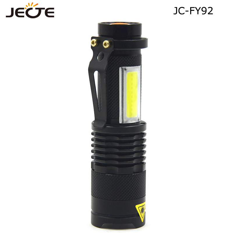 Aluminum Alloy High Quality Led torch Flashlight AA Torch Dry Battery COB Mini Flashlight