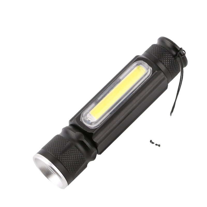 Newest T6+Cob Led Flashlight Magnet Telescopic Focus Mini Hand Torch Usb Flashlights