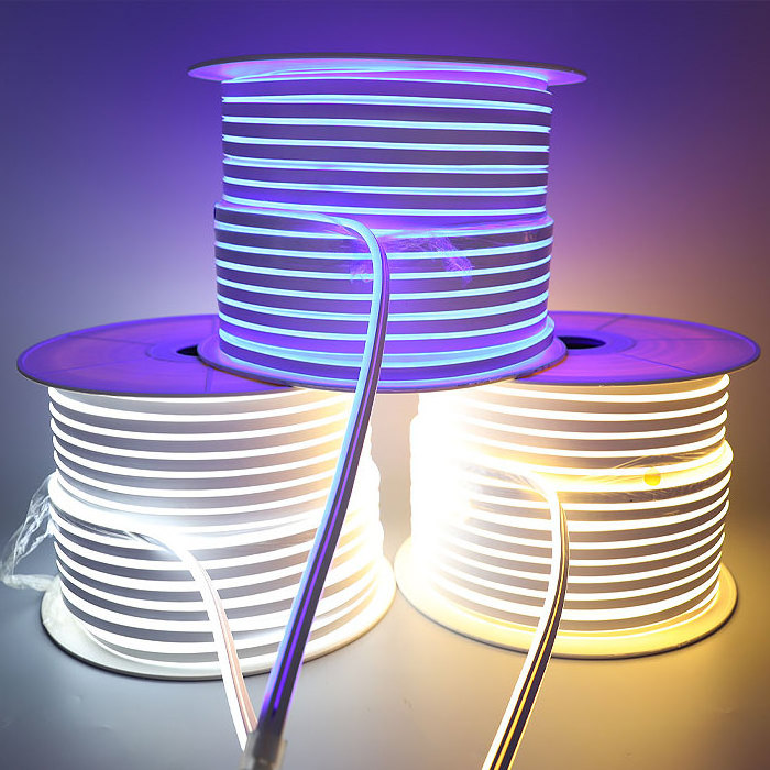 Waterproof IP67 AC220V warm white Flexible LED Neon Strip Lights 2835 SMD led neon flex rope light