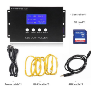 Programable RGB color led DMX SPI TTL controller SD Card led matrix controller for lighting project