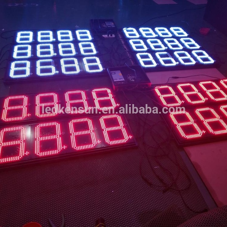 Wholesale Price 88.88 led petrol price sign gas station 12inch digital number Sign