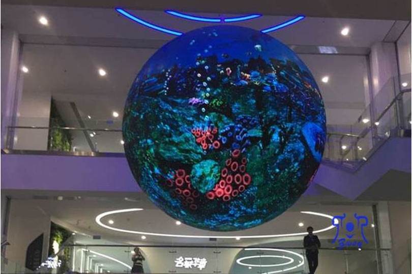 Indoor Sphere Led Display P2.5 P3 Dia60cm Led Ball Video Sign accept custom