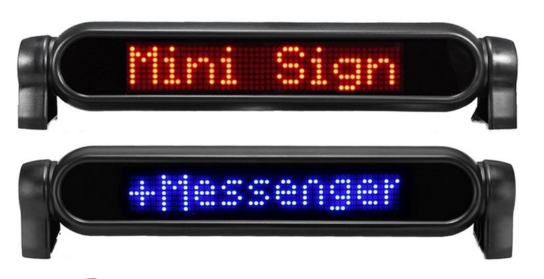 KENSUN LED Car sign display 12V Remote Control Portable Programmable Message scrolling display board