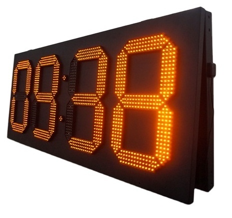 88:88 single green amber red led time temperature sign 7 segments 4 digitals display board outdoor temperature display