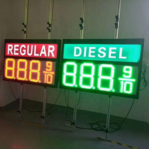 16" inch Red 7 Segment LED Gas Oil Petrol Station Price Display Sign Board Screen