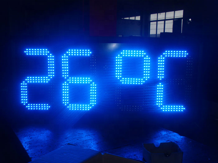 88:88 single green amber red led time temperature sign 7 segments 4 digitals display board outdoor temperature display