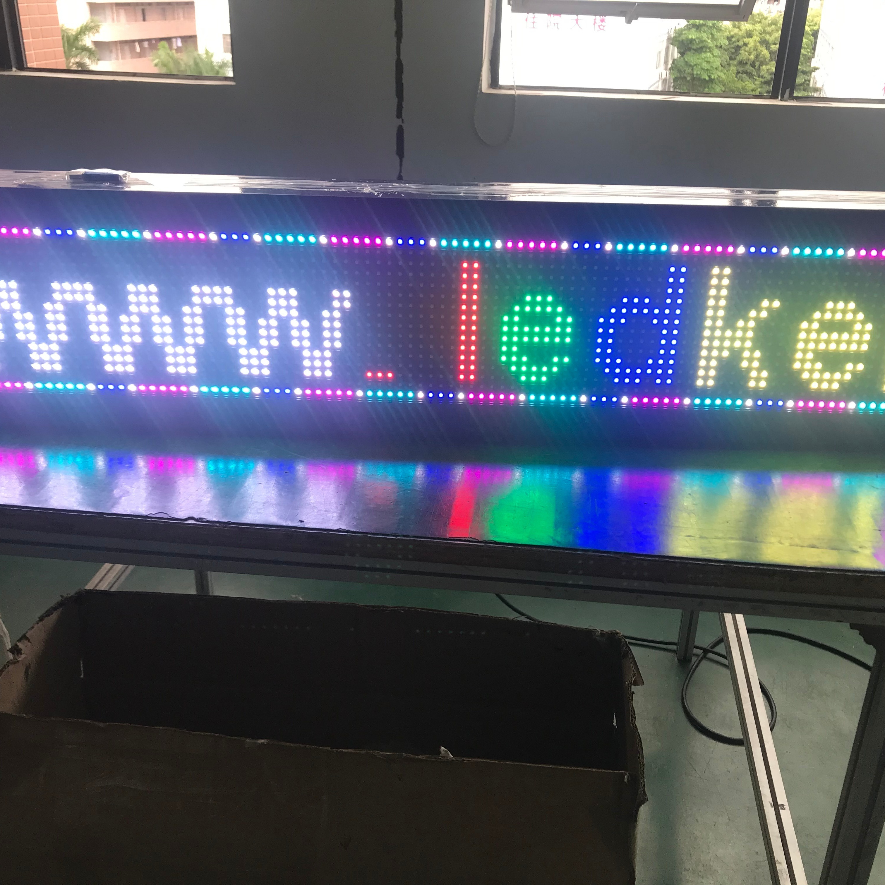 WIFI/USB Control P5/P10 full color/single color moving message welcome open P10 scrolling text led display sign