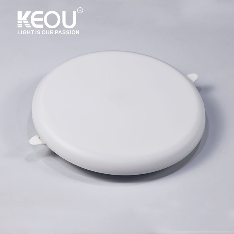 KEOU Dual Color Aluminum Bottom Cover 9W 16W 24W 32W LED Panel Light for Home