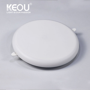 KEOU Dual Color Aluminum Bottom Cover 9W 16W 24W 32W LED Panel Light for Home