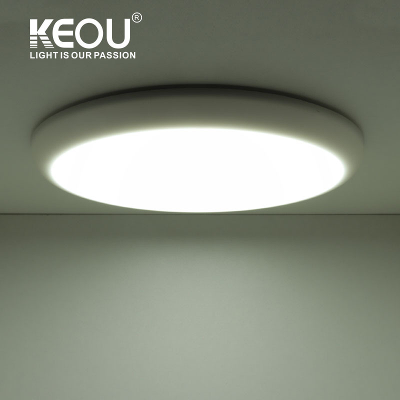 KEOU Dual Color Aluminum Bottom Cover 9W 16W 24W 32W LED Panel Light for Home