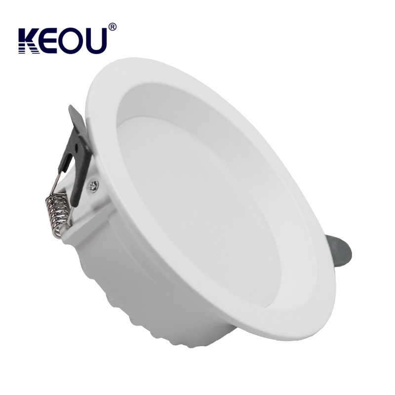 KEOU anti-glare 9w 12w 4 inch slim led dimmable downlights led recessed down lights