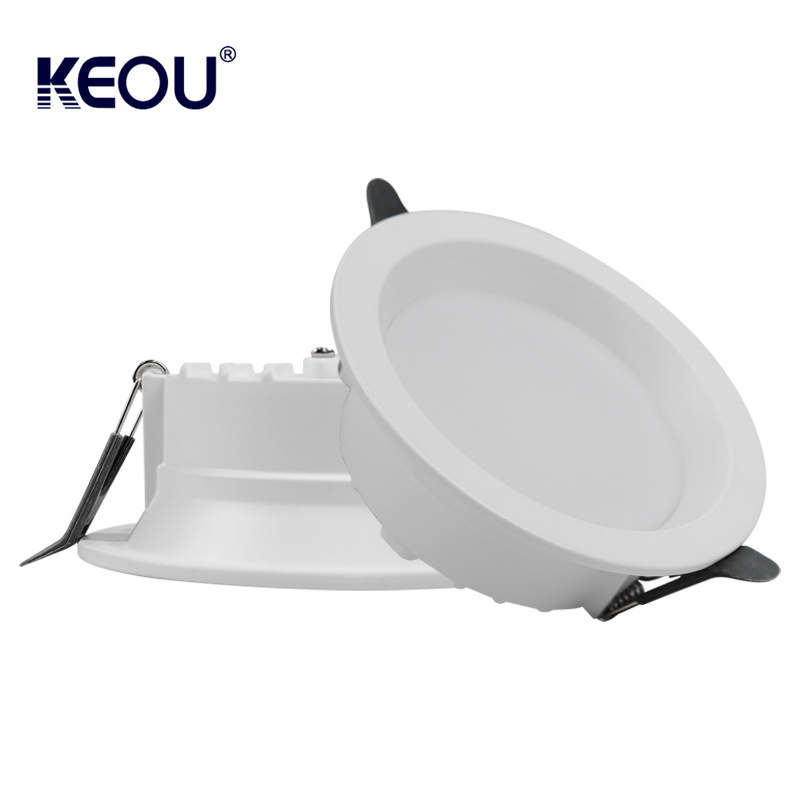 KEOU anti-glare 9w 12w 4 inch slim led dimmable downlights led recessed down lights