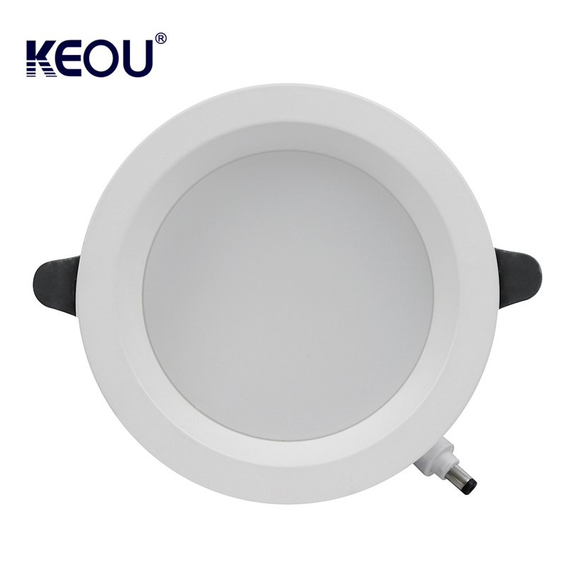 KEOU anti-glare 9w 12w 4 inch slim led dimmable downlights led recessed down lights