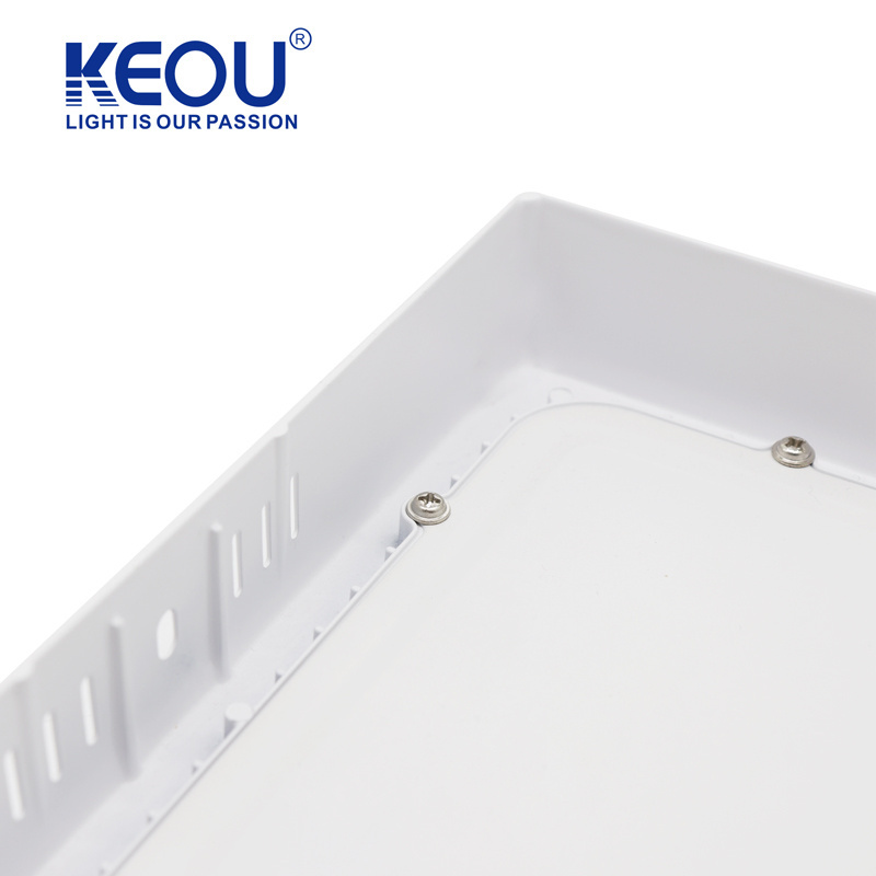 KEOU Hot selling square 18w 24w flush mount  led dimmable led ceiling panel light for home office